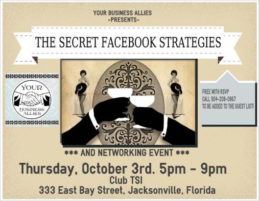 The Secret Facebook Strategies and Networking Event